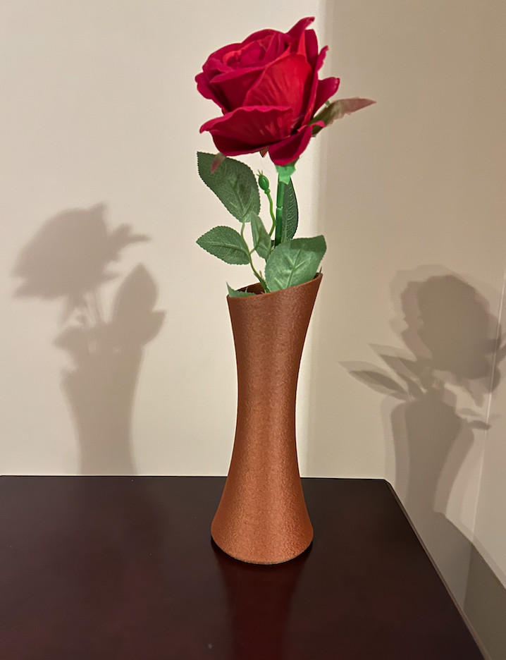 moderne vase by dessins ménage décor design fleur plante pot milieu siècle no soutiens facile belle planteur roses rose 3D print model - Mito3D