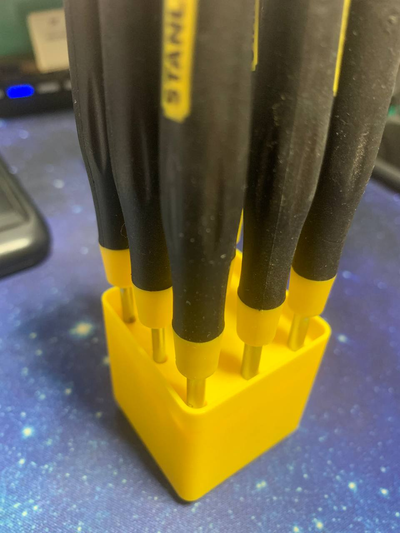 gridfinity stanley screwdriver holder remixed by joselorca tools hand 3d print model - Mito3D
