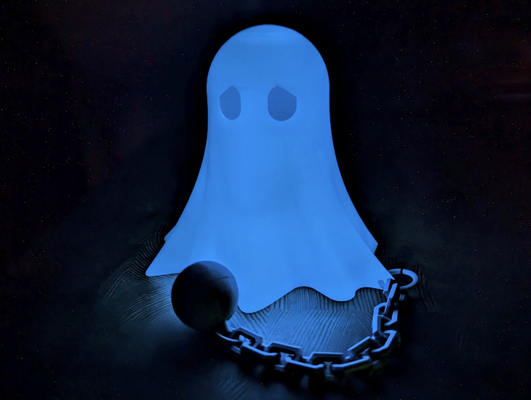 fantasma in catene by secchio latta domestico arredamento catena 3d print model - Mito3D