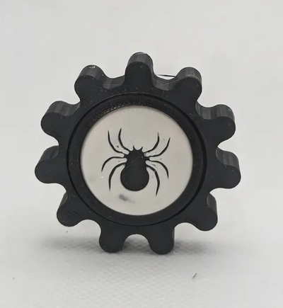gyroscope gear fidget - halloween spider by techjeeper toys & games toy 3d print model - Mito3D