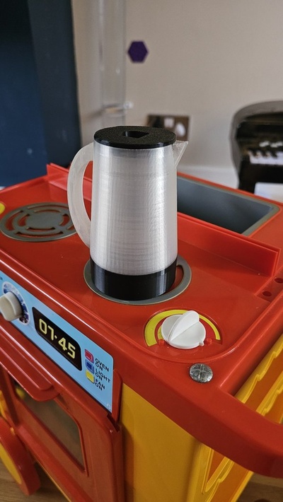 pequeno brinquedo chaleira xícaras by barulho brinquedos jogos cozinha toque 3d print model - Mito3D