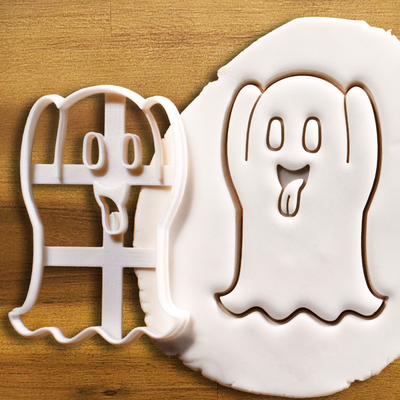 şirin cadılar bayramı hayalet kurabiye kesici by theodore ev halkı dekor 2023 kalıbı 3d print model - Mito3D