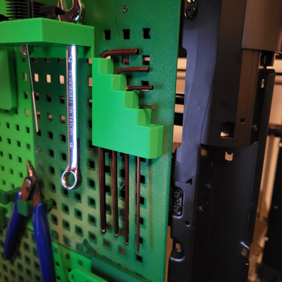 p1p steckbrett schlüssel halter unterstützung by otdesigns werkzeuge veranstalter inbusschlüssel peg tafel 3d print model - Mito3D