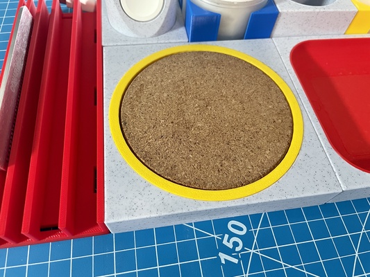 coaster titulaire soutien bauhaus plateau système remixé by mr25days ménage décor bac fourre 3d print model - Mito3D