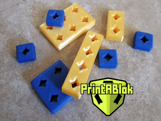 printablok short blok collection by joealarson toys & games construction build building 3d print model - Mito3D