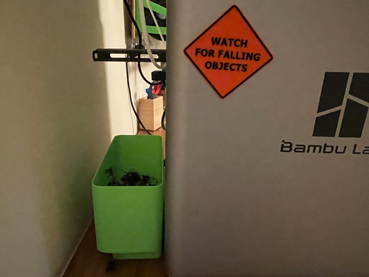 falling objects sign by nathanwilliams415 household decor poop bambulab 3d print model - Mito3D