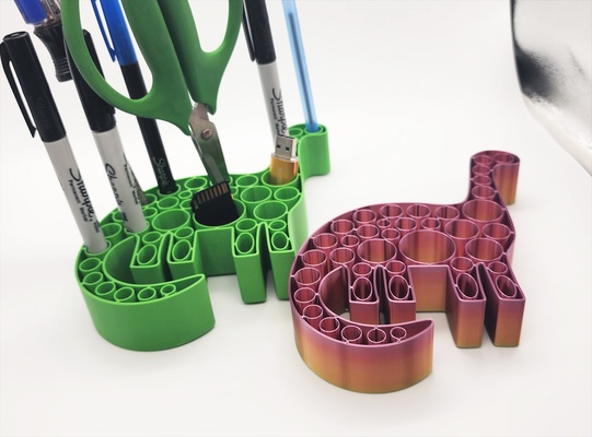dino caddy vazo mod by üçlü atölye araçlar organizatörler organizatör sıra kalem dolma sanat sarmal depolama vazemode kalemlik organizasyon masa düzenleyici mağaza spiral kalemler boya fırçası pastel geniş kapsamlı vazemodeprinting 3d print model - Mito3D