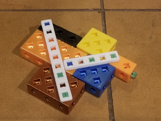 printablok diagonale soutien panneaux by joelarson jouets jeux construction bâtiment fonctionnel 3d print model - Mito3D