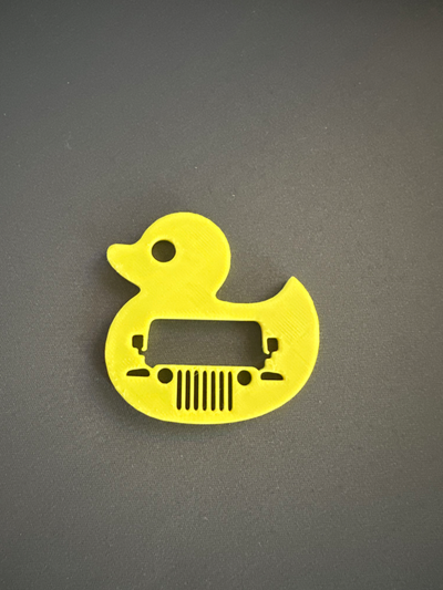 custom jeep ducky by bthomas3664 art signs & logos duck grill 3d print model - Mito3D