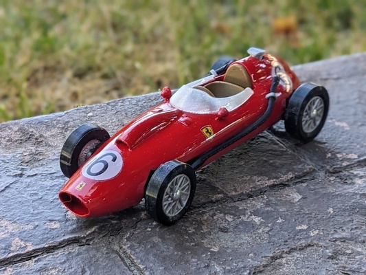 1958 ferrari 246 f1 pinewood derbi araba kabuk by troyster hobi kendin yap araçlar formula1 formula1racecar formülon çam ormanı 3d print model - Mito3D