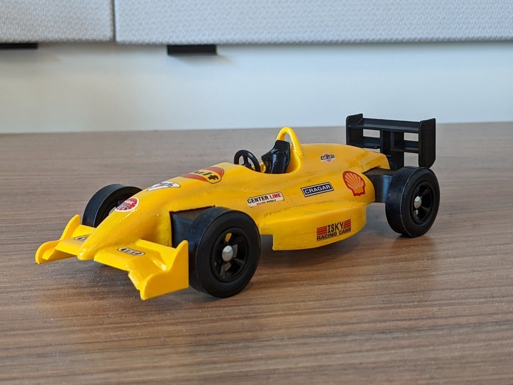 1997 dalara f397 pinhal derby carro concha by troyster passatempo faça veículos formula1 formula1racecar fórmula pinewood pinewoodderbycar 3D print model - Mito3D