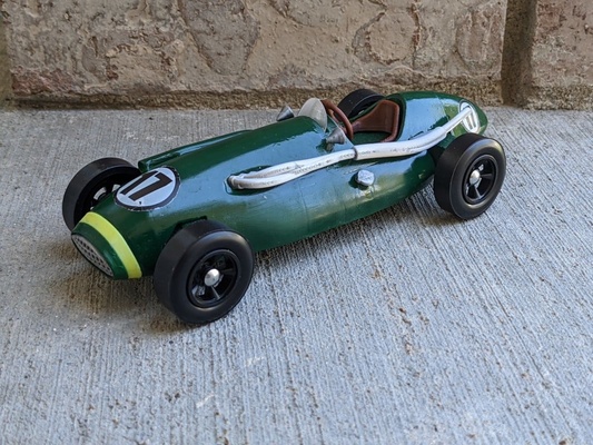 1952 connaught type a pinewood derby car shell by troysterr hobby & diy vehicles formula2 pinewoodderby pinewoodderbycar 3d print model - Mito3D