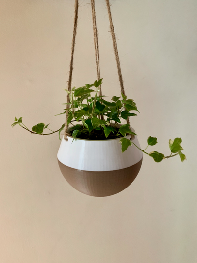 hanging planter by the3dbunny household garden home planterpot planterpots flowers pot flower 3d print model - Mito3D