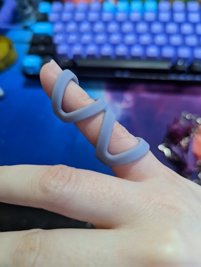 aşırı hareketlilik parmak atel yeniden karıştırılmış by cazip lütfen araçlar tıbbi kuğu boynu tetik eds 3d print model - Mito3D