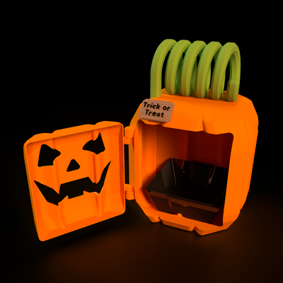 possessed printer - jack o'lantern candy bowl by buildybryce household festivities halloween spooky pumpkin jackolantern 3d print model - Mito3D