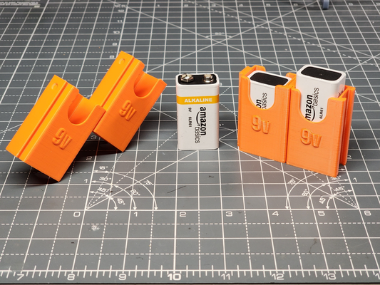 9volt battery sleeve by jdireen hobby & diy electronics 9v 3d print model - Mito3D