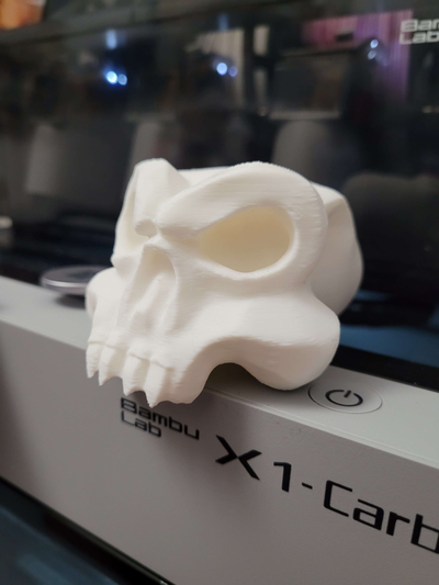 cranio design gru by olivier3dprint arte sculture halloween hardtoprint 3d print model - Mito3D