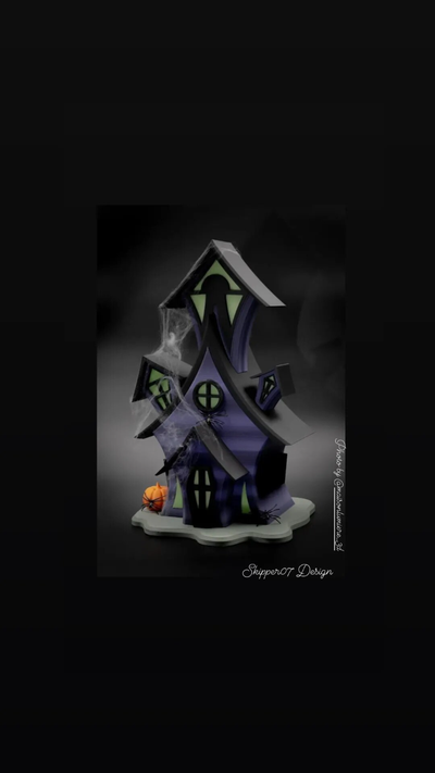 skippers halloween house by sk07 skipper07 household decor 3d print model - Mito3D