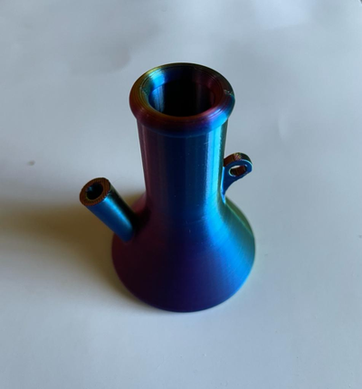 mini bongo chaveiro v2 by toxina laboratórios ferramentas aparelhos decoração funcional fumaça chave erva daninha 3d print model - Mito3D