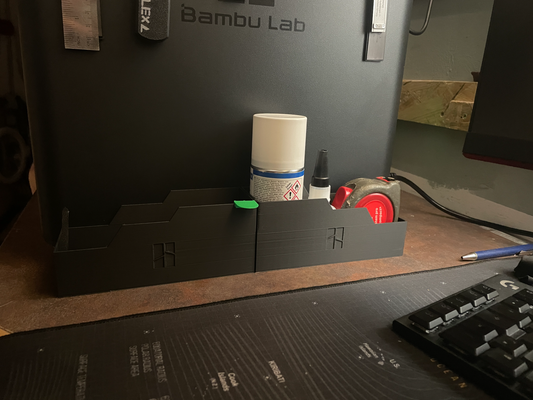 contenitore laterale by lilex 3d stampante accessori scatola bambu laboratorio semplice facile 3d print model - Mito3D