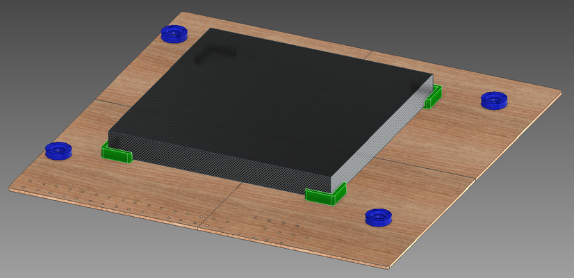 elegoo phecda base plate honeycomb holder by driest hobby & diy electronics 3d print model - Mito3D