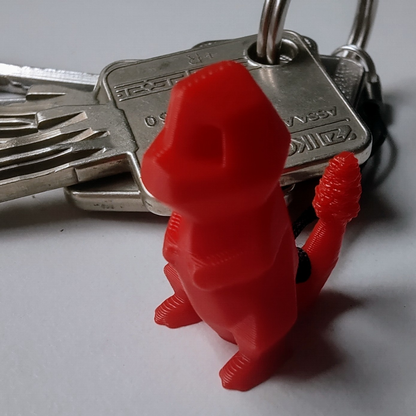 low-poly charmander keychain remixed by select2start print art sculptures pokemon poly smal key chain glumanda salameche hitokage pairi salamander figur 3D print model - Mito3D