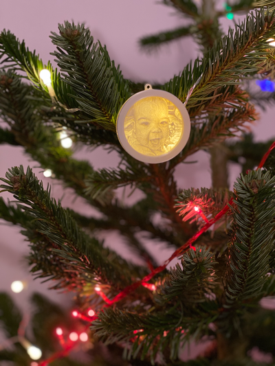 lithophan weihnachten baum ornament globus by 3d drucken zimmer kunst modelle 3d print model - Mito3D