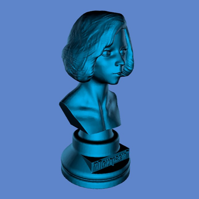 königin gambit by char ly kunst skulpturen schach stücke 3d print model - Mito3D