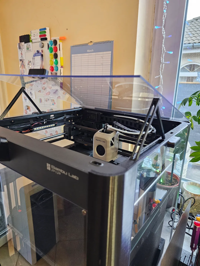 bambu laboratório p1p retaguarda painel mod visão recinto by poli27 3d impressora partes 3d print model - Mito3D