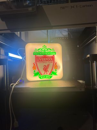 liverpool football club - light box by love prints hobby & diy sport outdoors soccer fc premier league england 3d print model - Mito3D