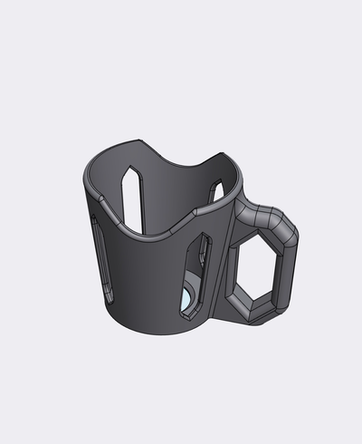 papier tasse halter unterstützung by aufstehen haushalt büro 3d print model - Mito3D