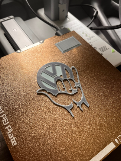 vw hand by dinozzo28 kunst 2d logo 3d print model - Mito3D