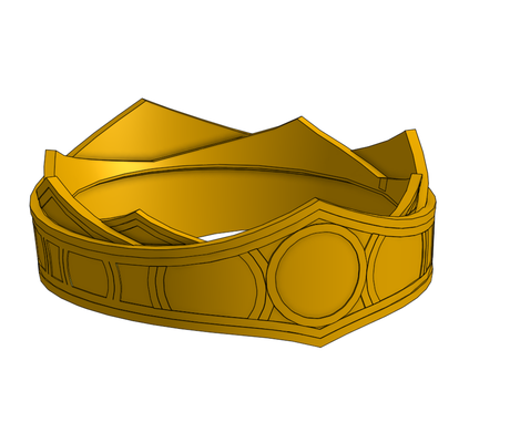 casa of dragão ferro coroa réplica by criador adereços cosplays máscaras capacetes jogos tronos rei tiara 3d print model - Mito3D