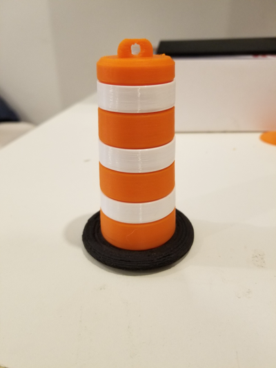 montreal famous construction cone by lavernay miniatures architecture tiny toy 3d print model - Mito3D