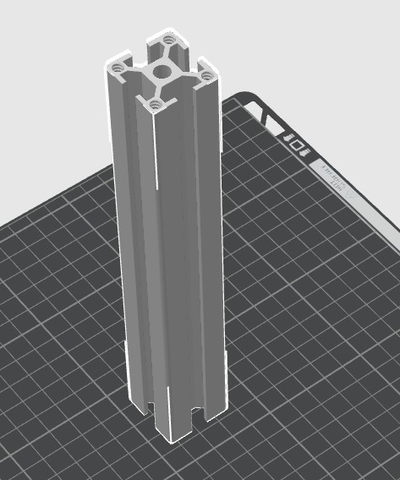 alumínio perfil extrusão 3030 v slot 200mm by prochazkao 3d impressora partes prusa vslot 3d print model - Mito3D