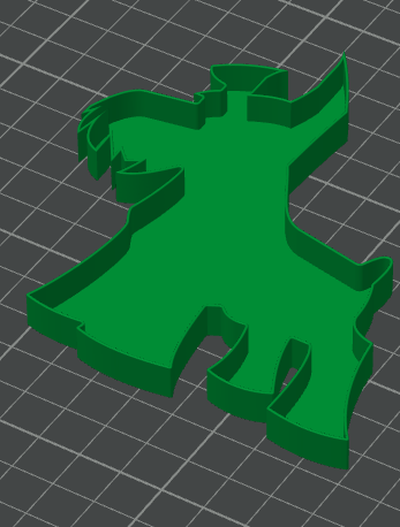 schnauzer cookie cutter by liamjpettersson household house models cutters 3d print model - Mito3D