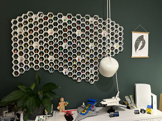 backstein minifigur sechsecke by architekt spielzeuge spiele minifiguren hexagon 3d print model - Mito3D