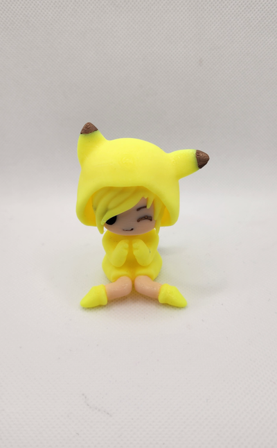 carina pikachu bambino ragazza modello by filippo miniature 3d print model - Mito3D