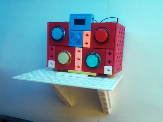 printablok estante remixado by joealarson casa modelos construção customizável funcional 3d print model - Mito3D