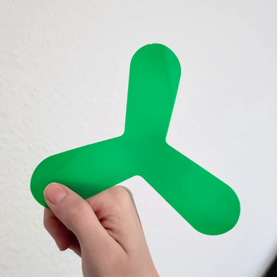 roomerang - indoor boomerang shared by trevorwright06 toys & games room toy fun bored quick print in place 3d print model - Mito3D