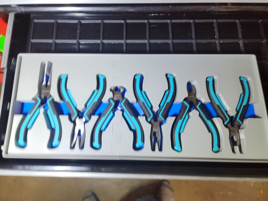 gridfinity duratech mini pliers set by crackfinder tools organizers organization tool box 3d print model - Mito3D