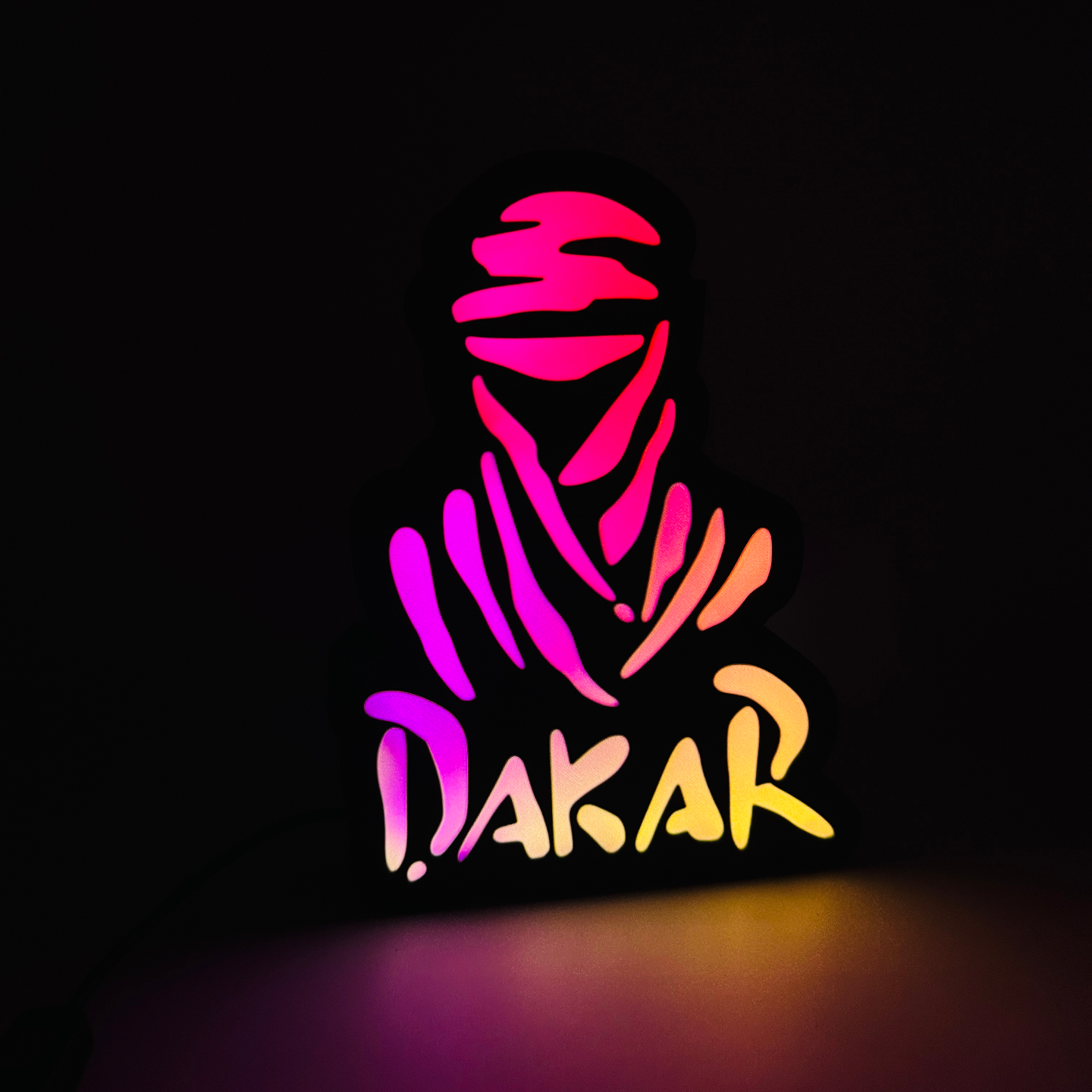 dakar conduziu luminária by smart3d gabriel gomes casa decoração caixa luz luminaria 3D print model - Mito3D