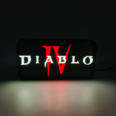 diablo led lampe by smart3d gabriel gomes spielzeuge spiele box licht ps5 xbox gaming spieler 3d print model - Mito3D