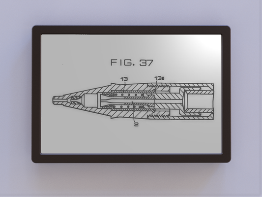 meccanico matita brevetto arte by ken mulini 2d 3d print model - Mito3D
