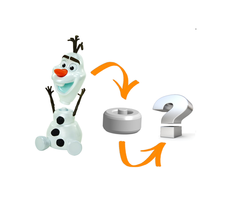frozen olaf-a-lot head mount by ken mills toys & games bed bedpost olaf finial 3d print model - Mito3D