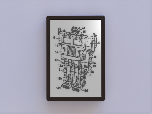 transformers optimus prime patent art by ken mills 2d toy 3d print model - Mito3D