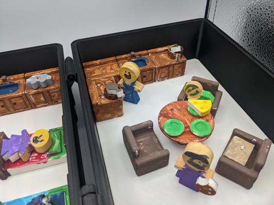 achevée voyage poupée maison magnétique by robert stevenson jouets jeux poupées prusai3mk3 peinture support famille valise filles bambu bambulab 3d print model - Mito3D
