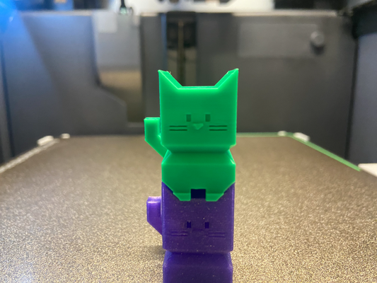 empilhável calicat calibração gato remixado by encrust3d 3d impressora teste modelos impressão modelo adesão cama calibrar 45degree 3d print model - Mito3D