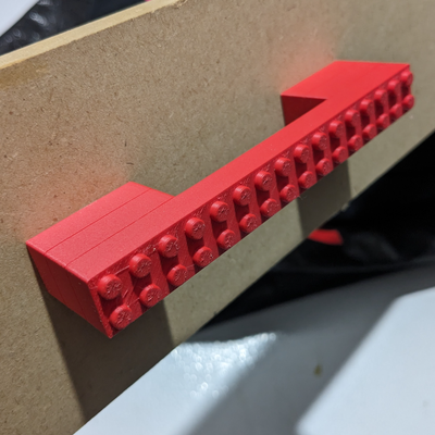building brick drawer pull by geoffpedder household decor lego legobrick handle knob drawerpull 3d print model - Mito3D