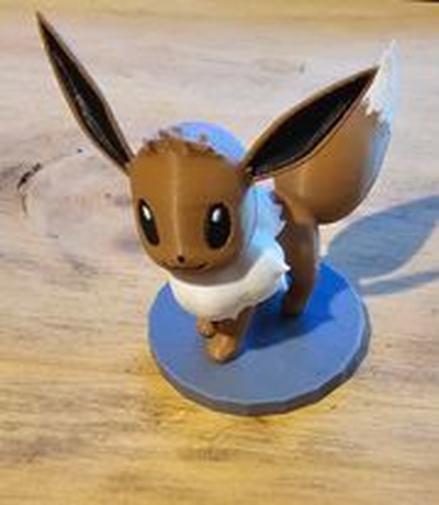 eevee by brightwell40 juguetes juegos caracteres pokemon toque 3d print model - Mito3D